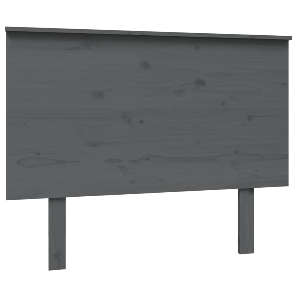 vidaXL Bed Headboard Grey 104x6x82.5 cm Solid Wood Pine