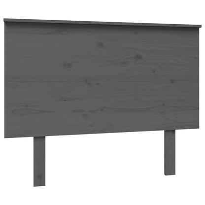 vidaXL Bed Headboard Grey 104x6x82.5 cm Solid Wood Pine