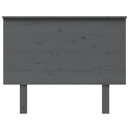 vidaXL Bed Headboard Grey 104x6x82.5 cm Solid Wood Pine