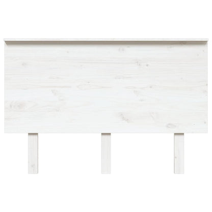vidaXL Bed Headboard White 124x6x82.5 cm Solid Wood Pine