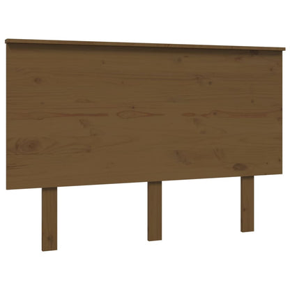 vidaXL Bed Headboard Honey Brown 124x6x82.5 cm Solid Wood Pine
