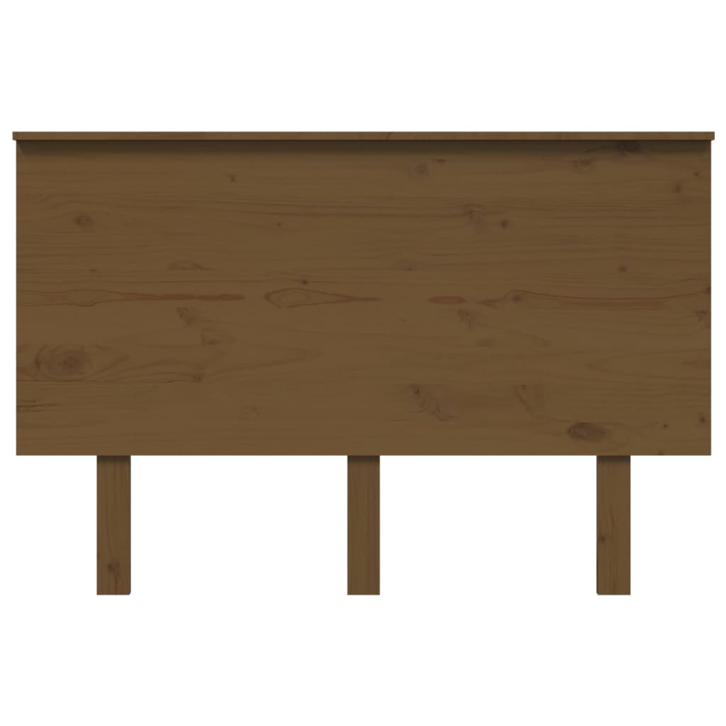 vidaXL Bed Headboard Honey Brown 124x6x82.5 cm Solid Wood Pine