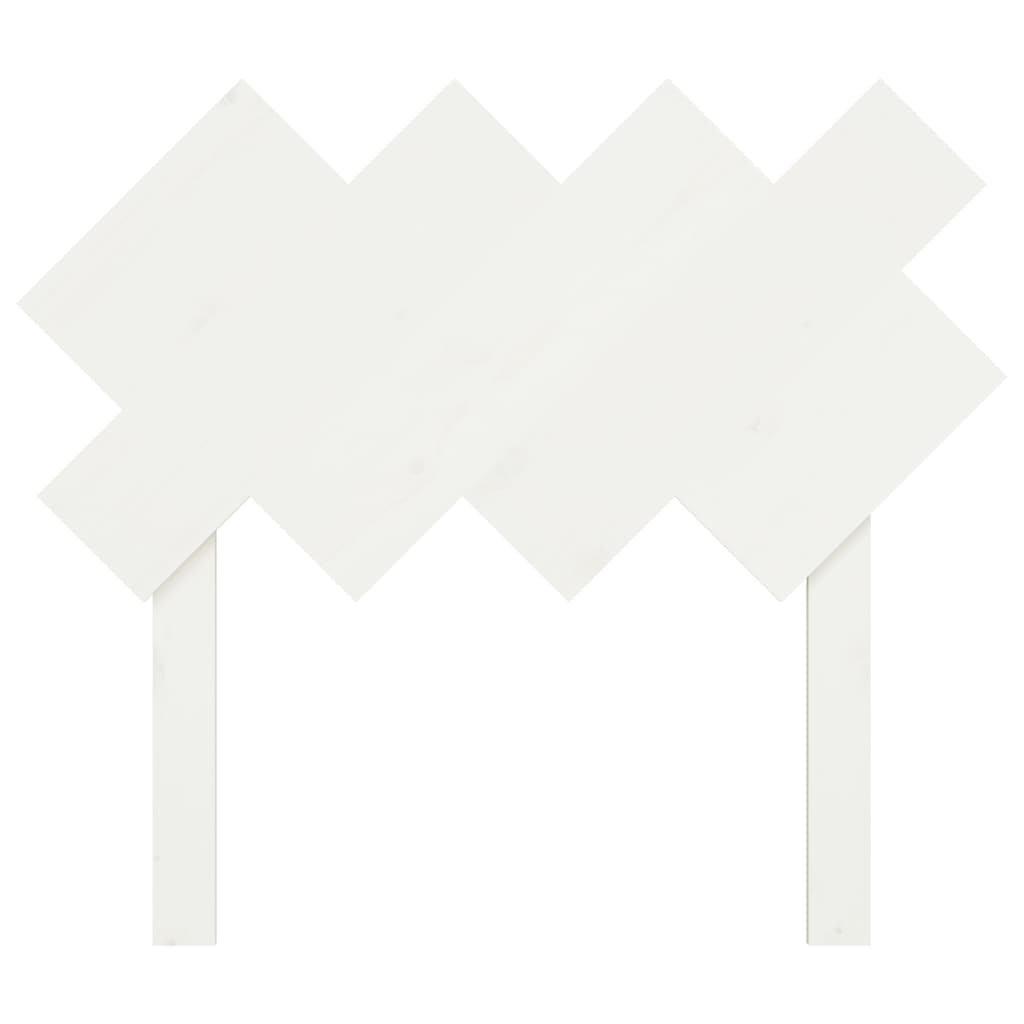vidaXL Bed Headboard White 92x3x81 cm Solid Wood Pine