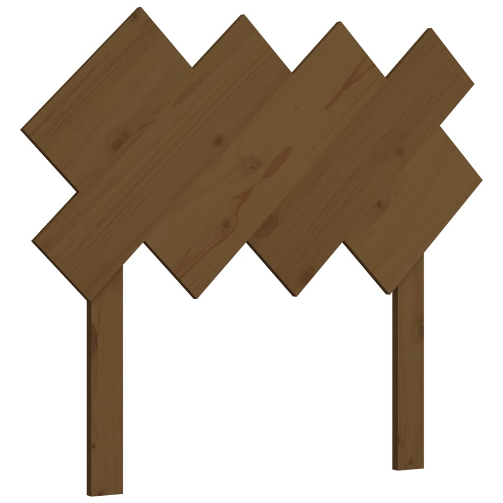 vidaXL Bed Headboard Honey Brown 92x3x81 cm Solid Wood Pine