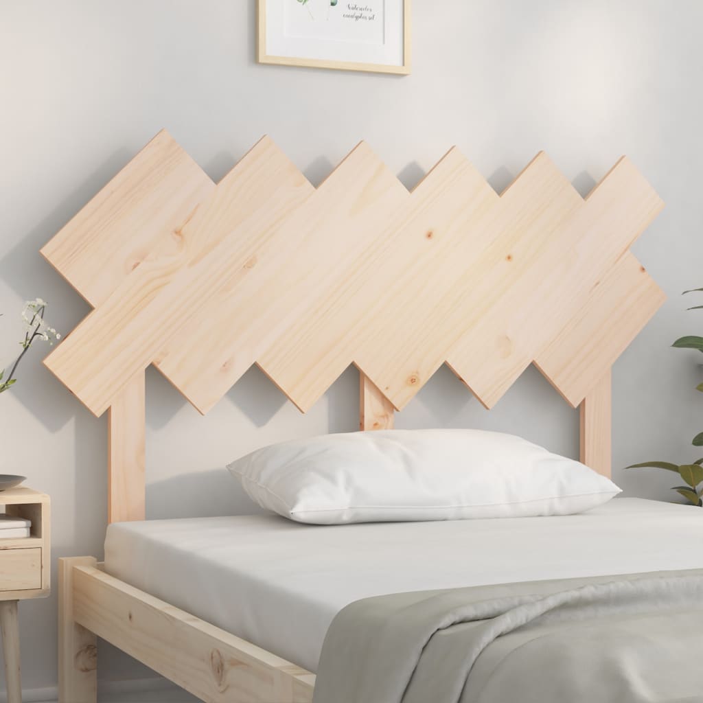 vidaXL Bed Headboard 122.5x3x80.5 cm Solid Wood Pine