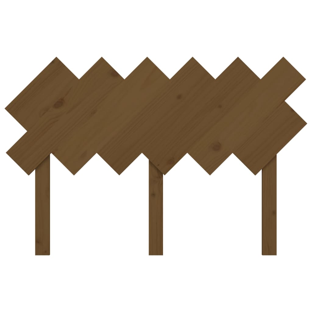 vidaXL Bed Headboard | Honey brown | Solid pine wood | Medium