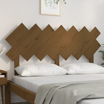 vidaXL Bed Headboard Honey Brown 141x3x80.5 cm Solid Wood Pine