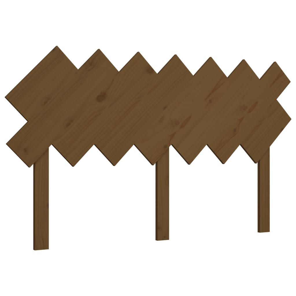 vidaXL Bed Headboard Honey Brown 151.5x3x81 cm Solid Wood Pine