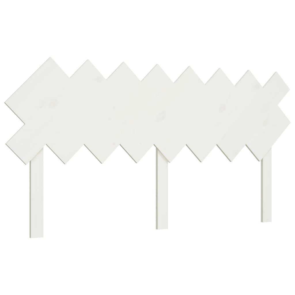 vidaXL Bed Headboard | White | Solid Pine Wood | Standard |  Durable