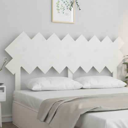 vidaXL Bed Headboard | White | Solid Pine Wood | Standard |  Durable