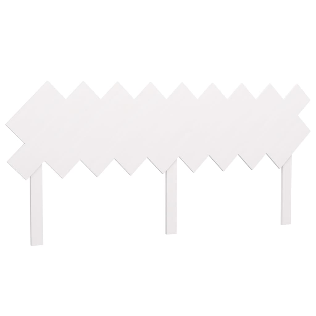 vidaXL Bed Headboard | White | Solid pine wood | 178x3x80.5 cm