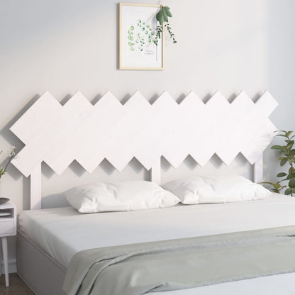 vidaXL Bed Headboard | White | Solid pine wood | 178x3x80.5 cm