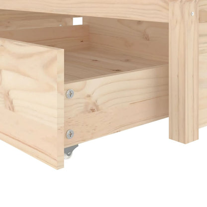 vidaXL Bed Frame without Mattress with Drawers Small Single