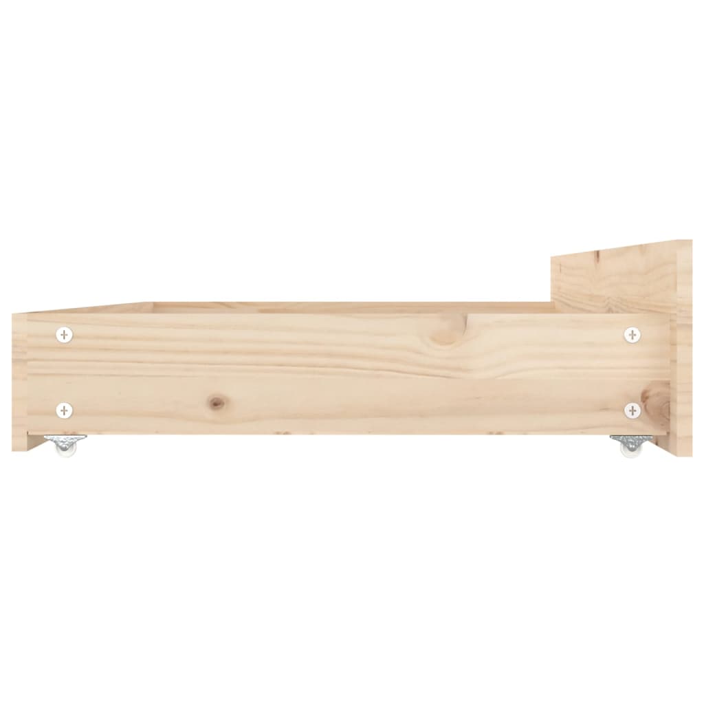 vidaXL Bed Frame without Mattress with Drawers King Size