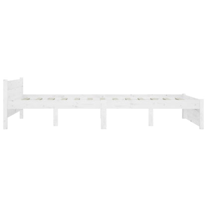 vidaXL Bed Frame without Mattress with Drawers White 160x200 cm