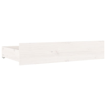 vidaXL Bed Frame without Mattress with Drawers White 160x200 cm