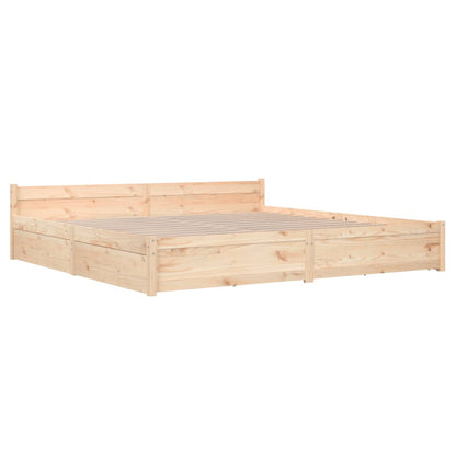 vidaXL Bed Frame without Mattress with Drawers Super King