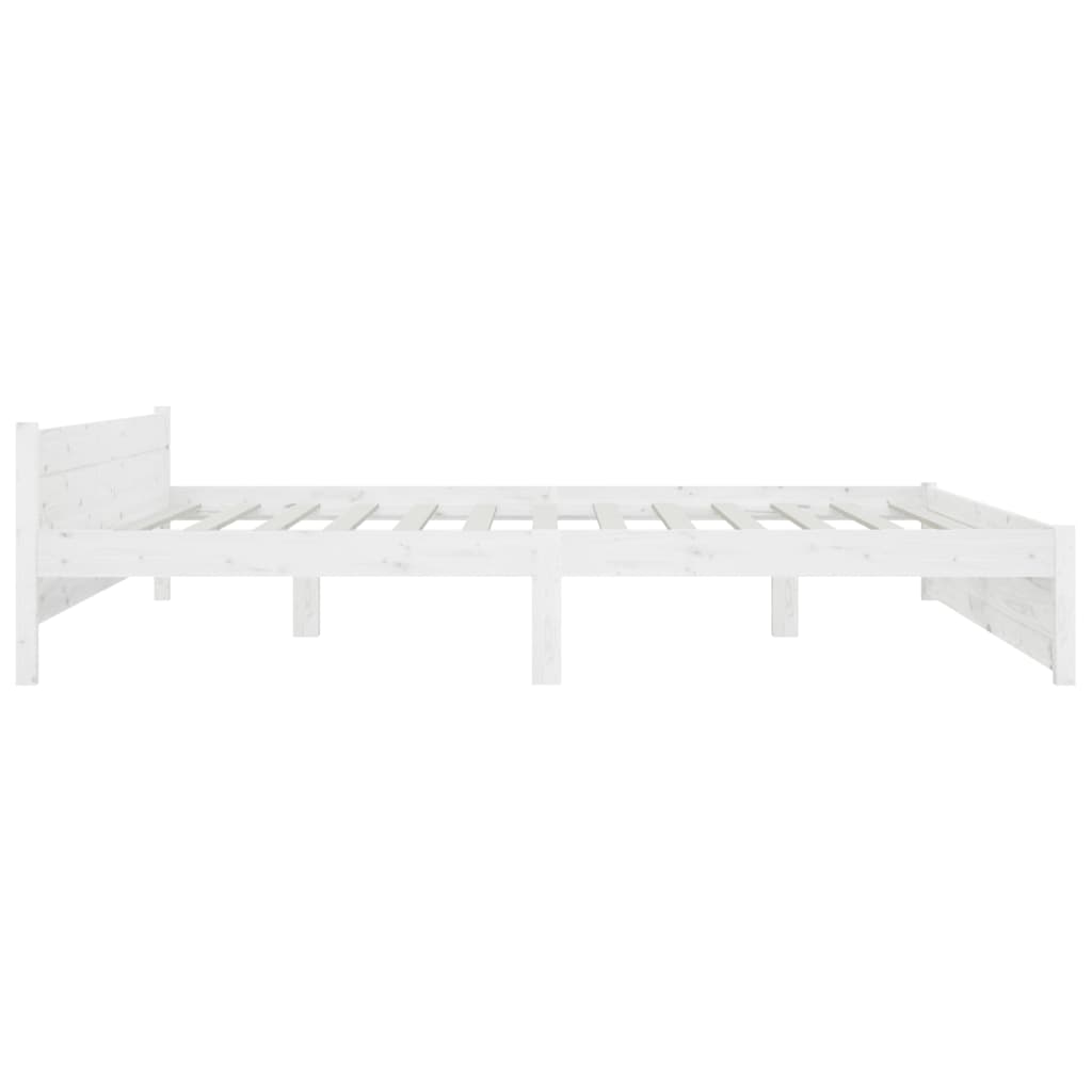 vidaXL Bed Frame without Mattress with Drawers White Super King