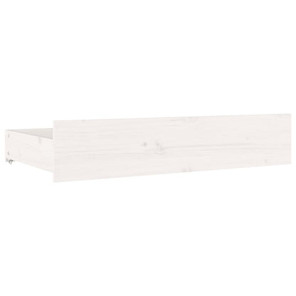 vidaXL Bed Frame without Mattress with Drawers White Super King