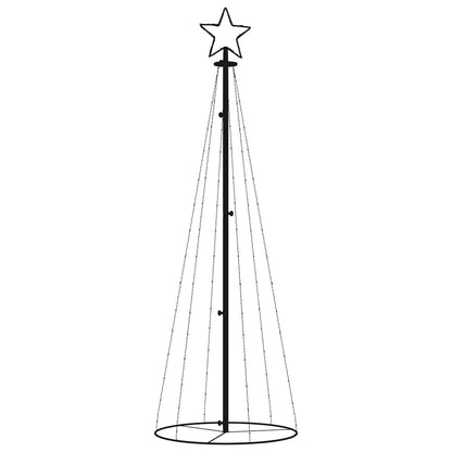 vidaXL Christmas Cone Tree Warm White 108 LEDs 70x180 cm