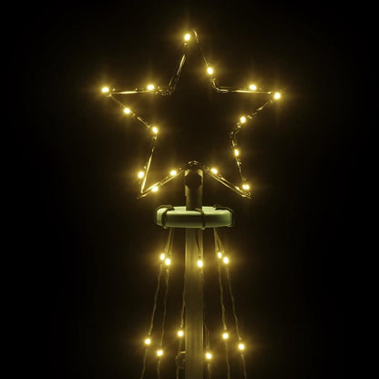 vidaXL Christmas Cone Tree Warm White 108 LEDs 70x180 cm