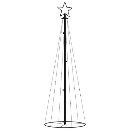 vidaXL Christmas Cone Tree Cold White 108 LEDs 70x180 cm
