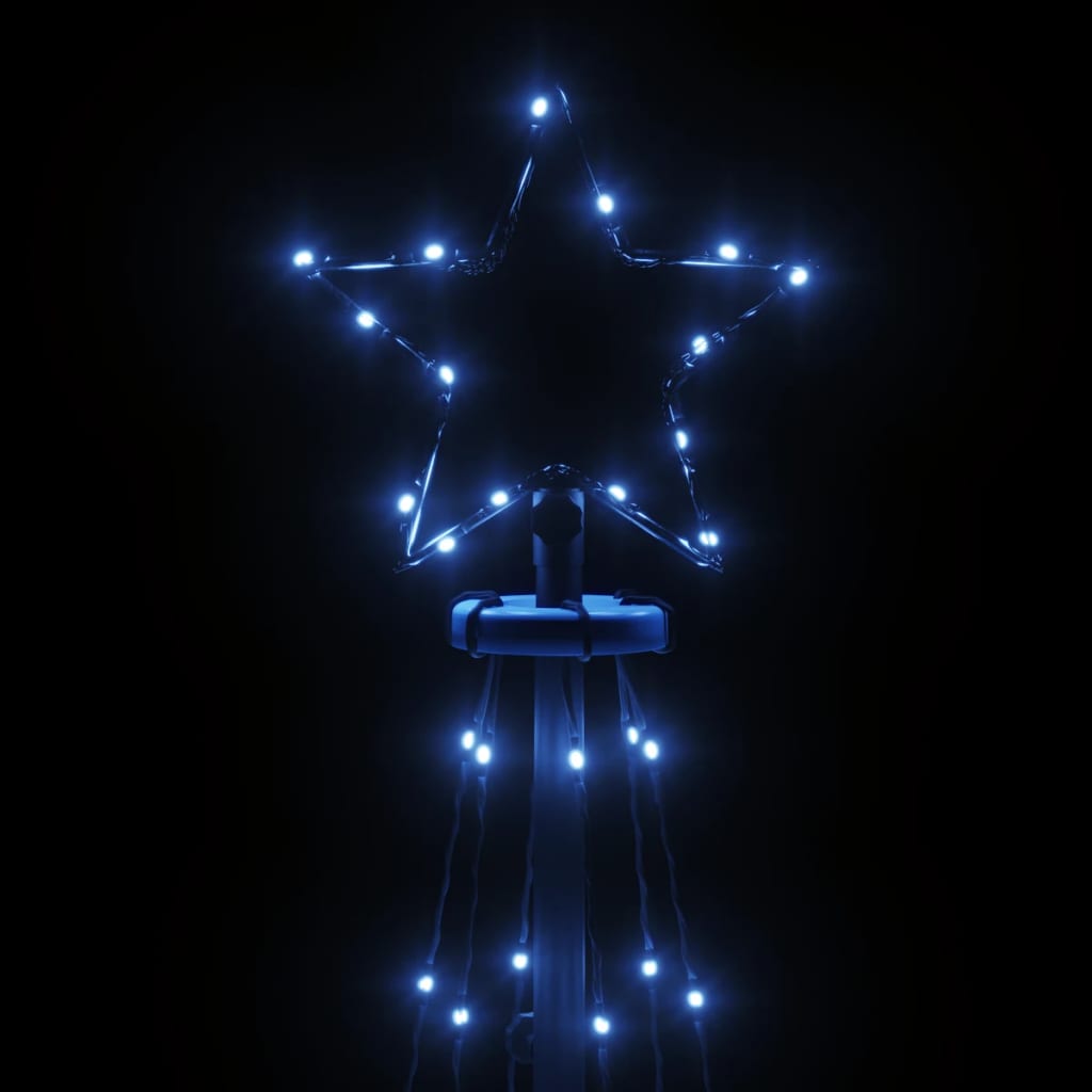 vidaXL Christmas Cone Tree Blue 108 LEDs 70x180 cm