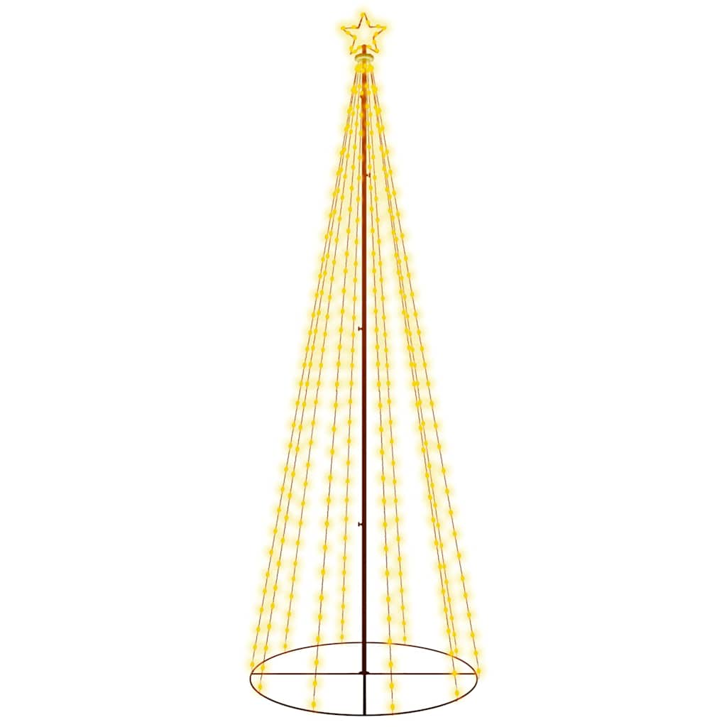 vidaXL Christmas Cone Tree Warm White 310 LEDs 100x300 cm