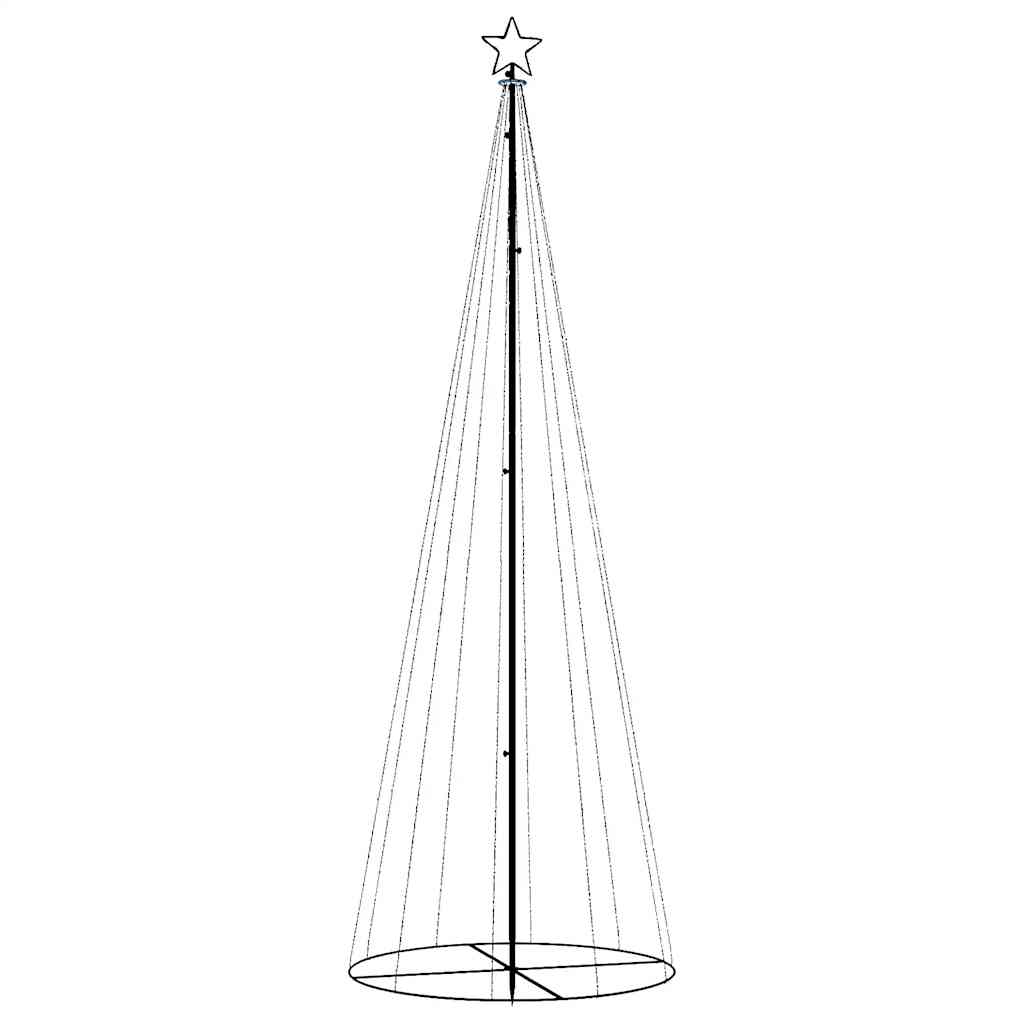 vidaXL Christmas Cone Tree Warm White 310 LEDs 100x300 cm