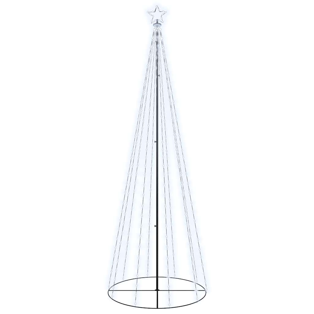 vidaXL Christmas Cone Tree Cold White 310 LEDs 100x300 cm
