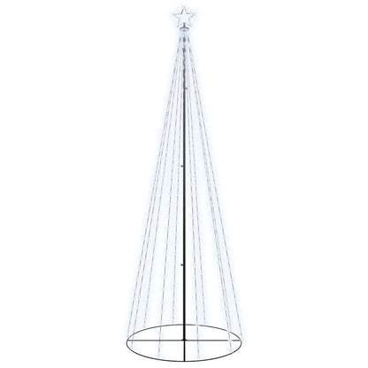 vidaXL Christmas Cone Tree Cold White 310 LEDs 100x300 cm