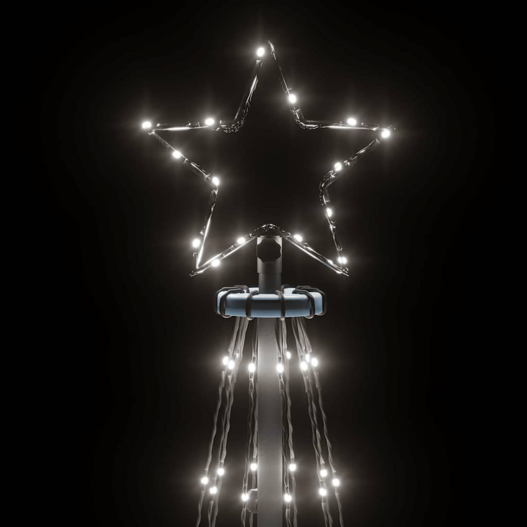 vidaXL Christmas Cone Tree Cold White 310 LEDs 100x300 cm