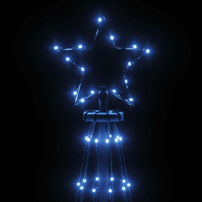 vidaXL Christmas Cone Tree Blue 310 LEDs 100x300 cm