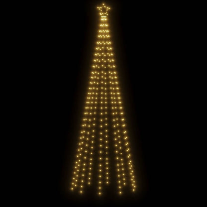343554 vidaXL Christmas Tree with Spike Warm White 310 LEDs 300 cm