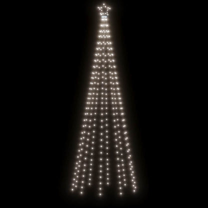 343555 vidaXL Christmas Tree with Spike Cold White 310 LEDs 300 cm