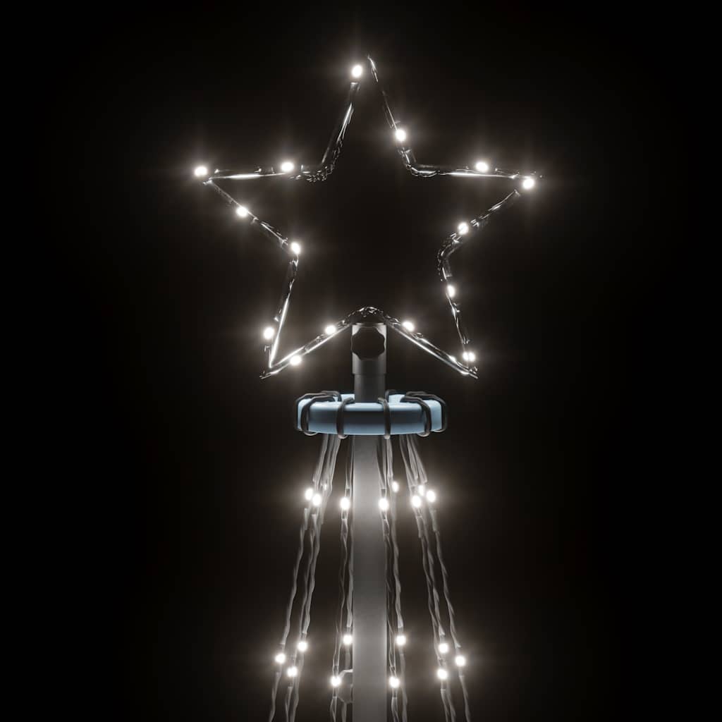 343555 vidaXL Christmas Tree with Spike Cold White 310 LEDs 300 cm