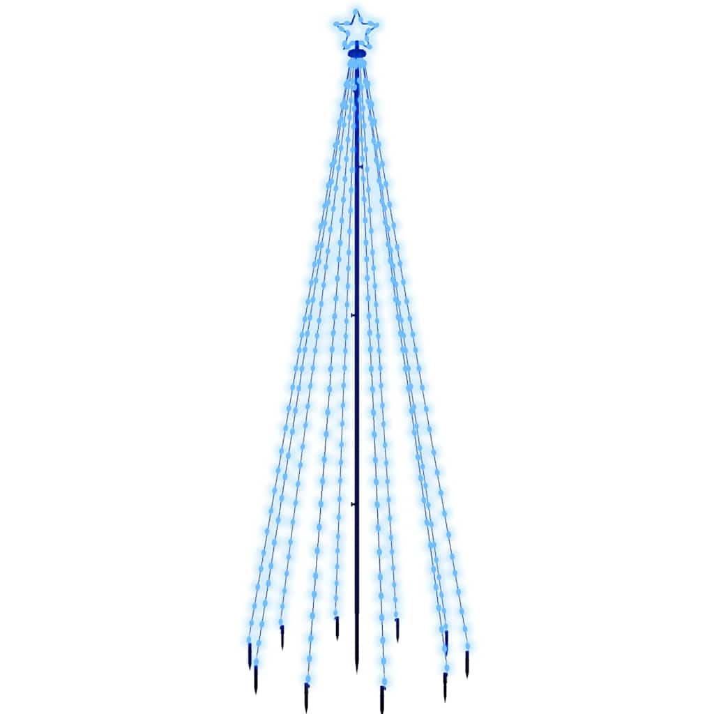343557 vidaXL Christmas Tree with Spike Blue 310 LEDs 300 cm