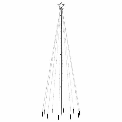 343557 vidaXL Christmas Tree with Spike Blue 310 LEDs 300 cm