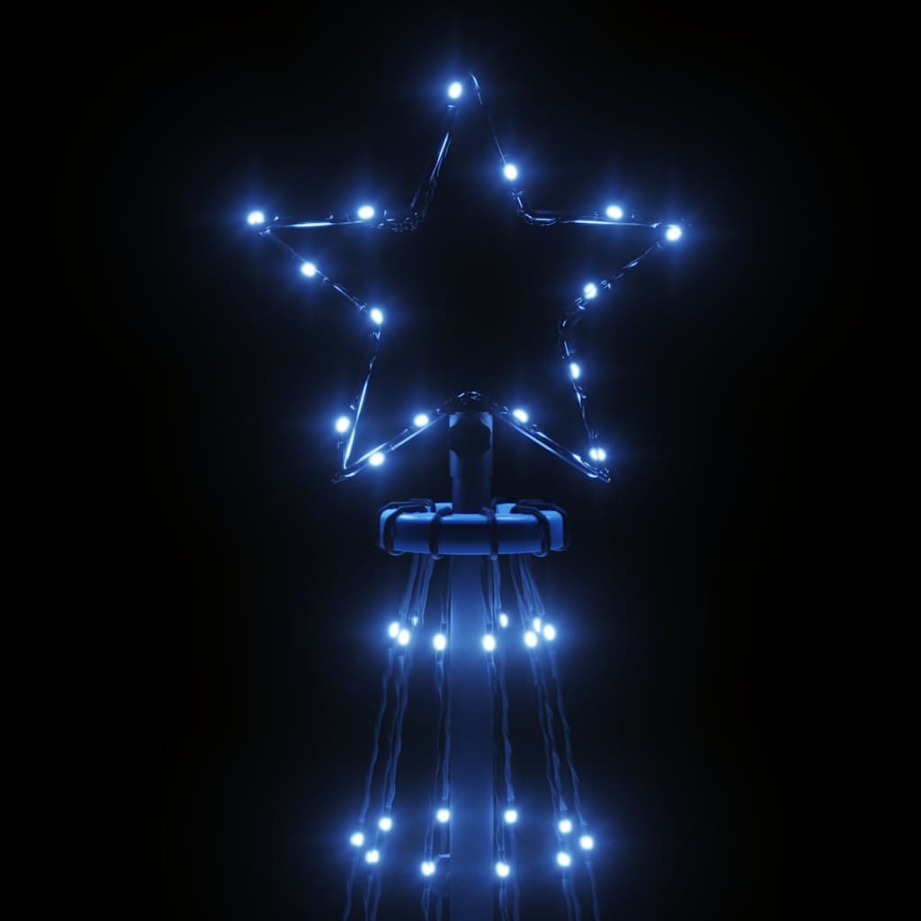 343557 vidaXL Christmas Tree with Spike Blue 310 LEDs 300 cm