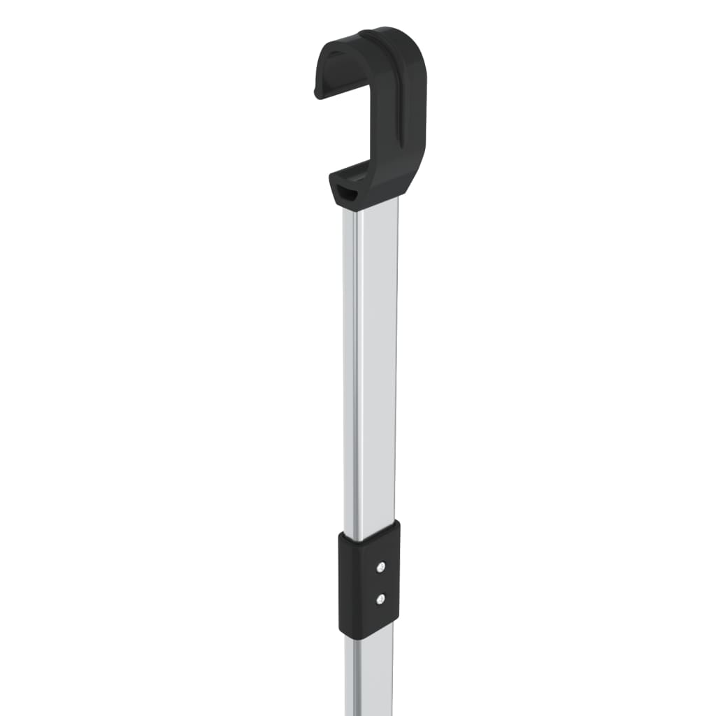vidaXL Telescopic Wardrobe Hanging Rail Silver