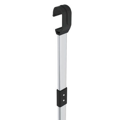 vidaXL Telescopic Wardrobe Hanging Rail Silver