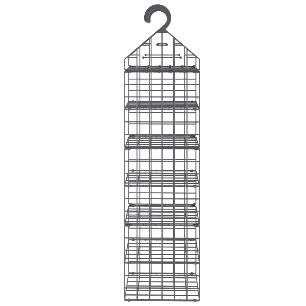 vidaXL Hanging Closet Organiser with 7 Shelves