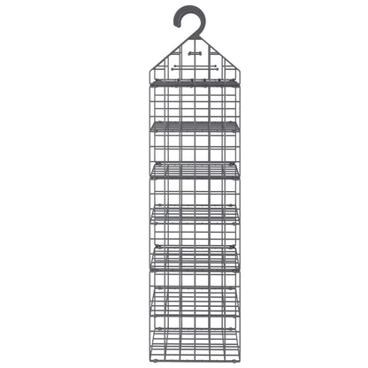 vidaXL Hanging Closet Organiser with 7 Shelves