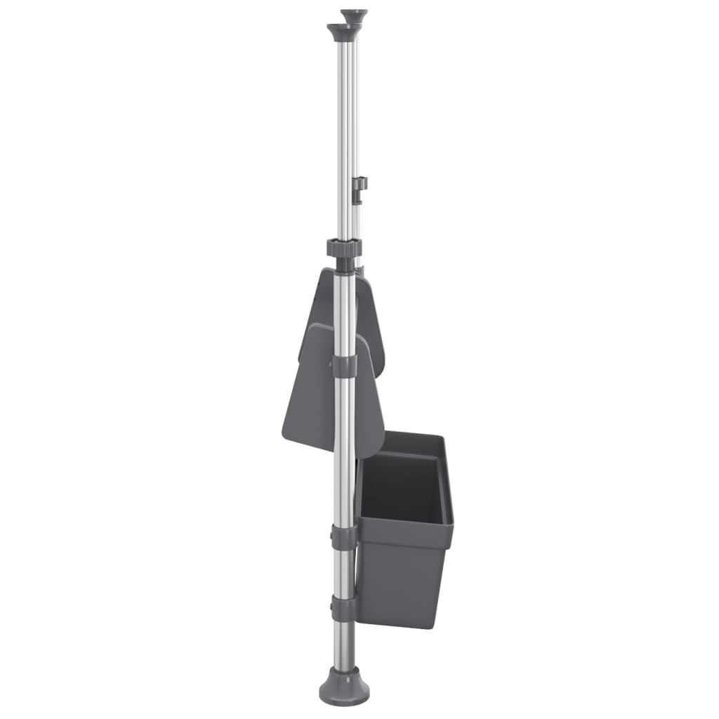 vidaXL Adjustable Kitchen Organiser Aluminium