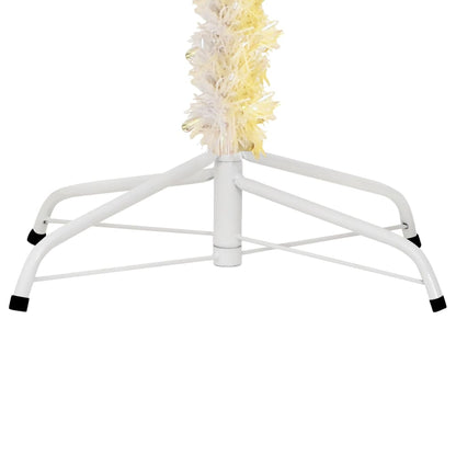vidaXL Artificial Christmas Tree with Iridescent Tips White 240 cm PVC