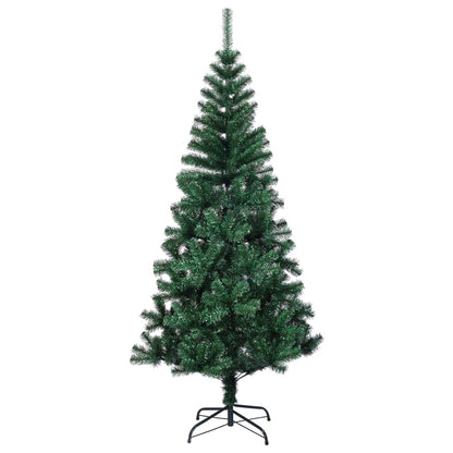 vidaXL Artificial Christmas Tree with Iridescent Tips Green 240 cm PVC