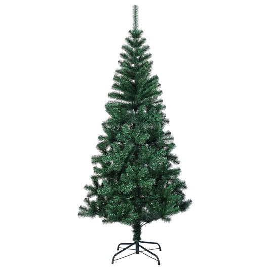 vidaXL Artificial Christmas Tree with Iridescent Tips Green 240 cm PVC