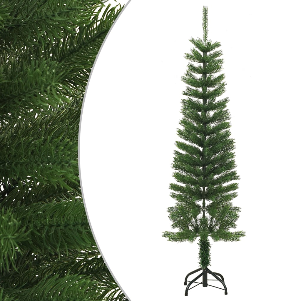 vidaXL Christmas Tree | Green | Polyethylene | Slim | Durable | Christmas Tree