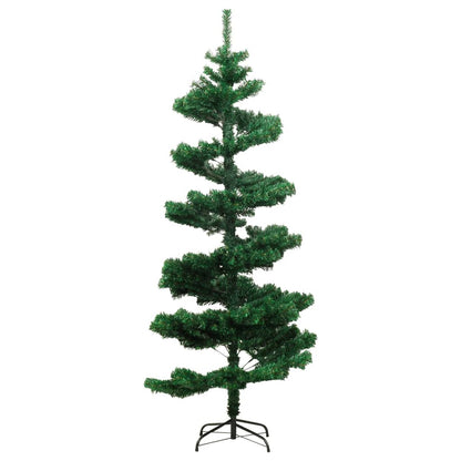 vidaXL Swirl Christmas Tree | Green | PVC, Steel | 180 cm | Swirl Christmas Tree