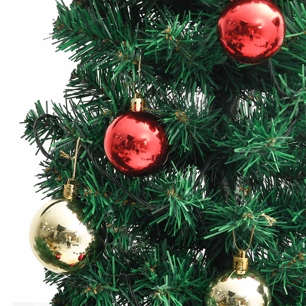 vidaXL Christmas Cactus with Stand and LED Green 150 cm PVC